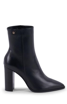 Stinaa.J Lily Orthopedic Pointed Toe Booties in Black Leather at Nordstrom, Size 41