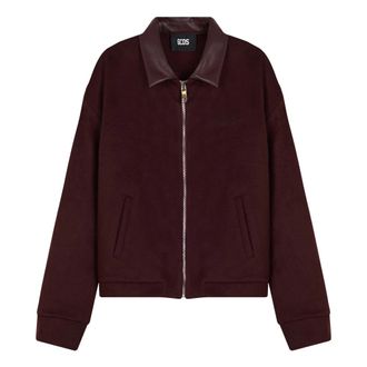 GCDS Blouson Jas - Heren - Zomerjassen - Rood - M - Wol - Jassen