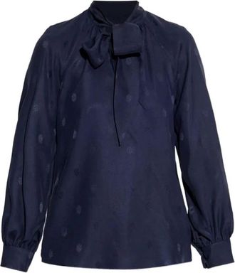 Etro Shirt met lange mouwen - Dames - Blouses - Blauw - M - Overhemden