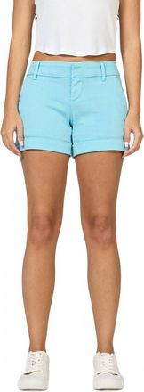 Dear John Denim Hampton Cuffed Hem Shorts In Milky Blue