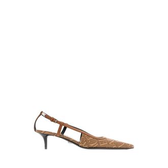 Versace Pumps, female, Beige, Size: 7 1/2 US High Heel Shoes