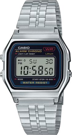 Casio Vintage Stainless Steel Digital Watch - A-159W-N1DF