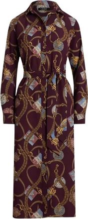 Ralph Lauren Kleedjes, Dames, Rood, S, Overhemdjurk met print