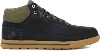 Forsake Mens Phil Mid Leather Sneakers In Black