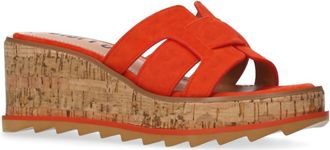 Bibi Lou Womens Wendy Wedge Sandals In Red