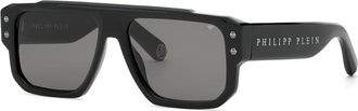 Philipp Plein SPP231 0700 Mens Sunglasses Black Size 58