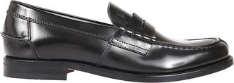 Tod's Tods, Loafers, male, Black, Size: 9 1/2 US Black Leather Loafer Shoe