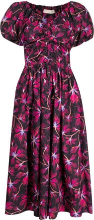 Ulla Johnson Cecile floral-print dress - women - Cotton - 6 - Black