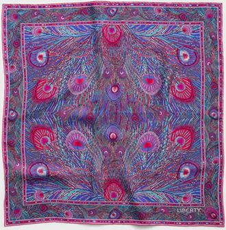 Liberty Womens Hera pure silk scarf Made with Liberty Fabric