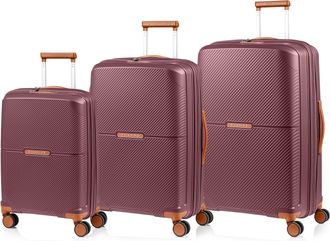 Champs Luggage Vintage Aura / 3-Piece Luggage Set / Black