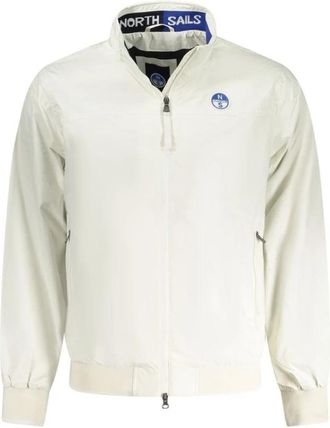 North Sails Witte Polyamide Jas met Zakken en Logo - Heren - Zomerjassen - Wit - XL - Jassen