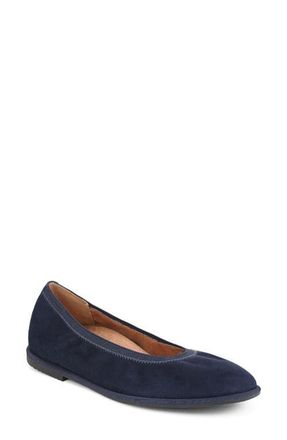 Vionic Caroll 2.0 Flat in Navy Blazer Suede at Nordstrom, Size 6.5