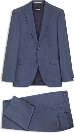 BOSS Two-piece regular-fit suit in virgin wool and silk