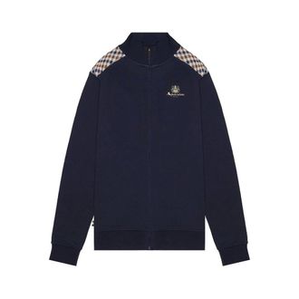 Aquascutum Zip-throughs, male, Blue, Size: S Full-zip Sweatshirt