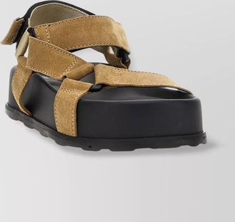 Moschino open toe platform sole sandals