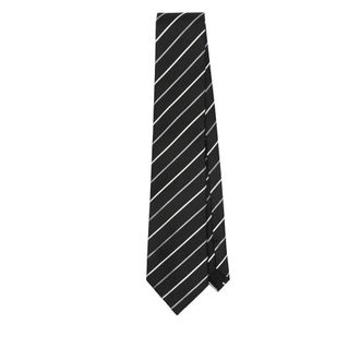 Saint Laurent Accessoires, unisex, Zwart, S, Leer, Stropdas