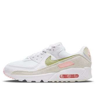 Nike (WMNS) Nike Air Max 90 White Light Olive Pink DM2874-100