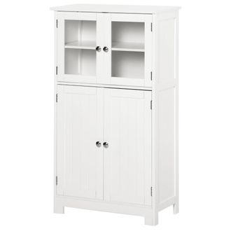Kleankin Armario de ba&ntilde;o 60x30x108.5 cm blanco