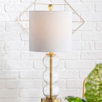 Jonathan Y Designs February 21 Glass/Metal LED Table Lamp