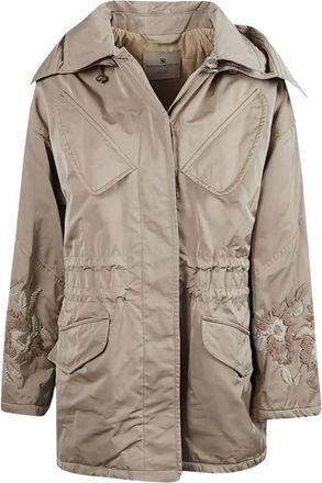 Ermanno Scervino Cappotto con cappuccio - Marrone