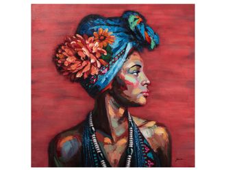 Schubiger M&ouml;bel Bild Sch&ouml;nheit mit Blauem Turban