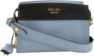 Prada Pre-owned Cross Body Bags, female, Blue, Size: ONE SIZE Pre-owned Vintage Shoulder Bag