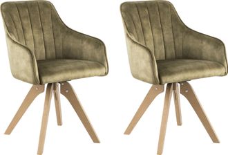 HOME AFFAIRE Drehstuhl »Sa Calobra« (Set) 2 Stk.mit Rückensteppung