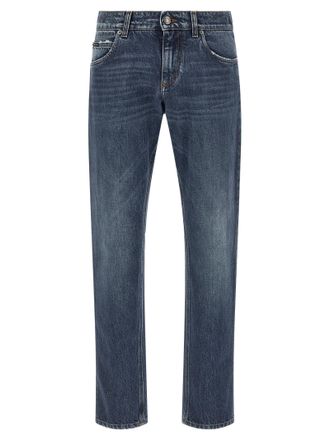 Dolce & Gabbana Stone-Washed Denim Jeans - Blue