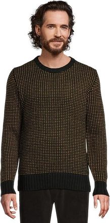 L.L.Bean Signature 1970 Matinicus Rock Crewneck Sweater Mens Clothing Black Slate Birdseye : 3XL, Wool