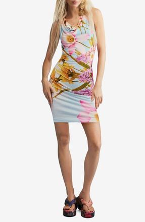 Desigual Floral Print Sleeveless Minidress in Multi at Nordstrom, Size X-Large