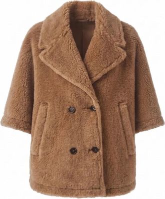 Max Mara Memo Cape - Dames - Mantel - Bruin - S/M - Jassen