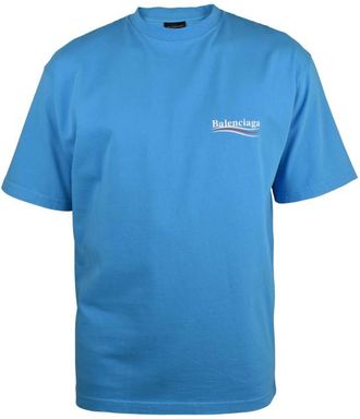Balenciaga T-shirt met ruime pasvorm Blauw