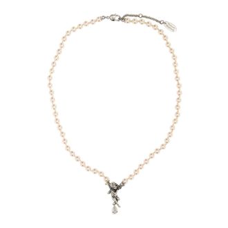 Vivienne Westwood Collana con Perle Putti - - Accessories - Donna - Bianco - ONE SIZE