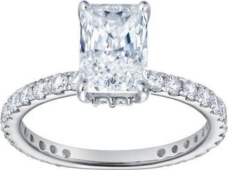 LuvMyJewelry Sia 14K Gold Radiant Cut Lab Grown Diamond Hidden Halo Ring - 2.25 Ct in 14K White Gold at Nordstrom, Size 5.5
