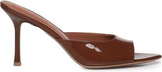 Giuliano Galiano Sandalen met hoge hak - Dames - Muiltjes - Bruin - 39 EU - Leer - Schoenen