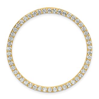 Diamond2Deal 14k Gold Lab Grown Diamond Pendant (2ct, VS, G-H)