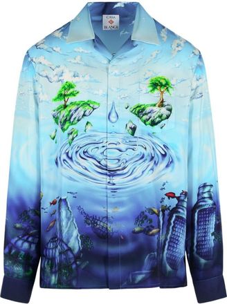 Casablanca Blue Regular Graphic Shirt