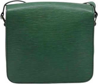 Louis Vuitton Pre-owned Vintage Cross Body Bag - Dames - Vintage Schoudertas - Groen - ONE Size - Leer - Vintage