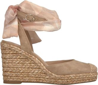 Alma En Pena Valencian Laced Sandal - Dames - Sleehakken - Beige - 39 EU - Leer - Schoenen
