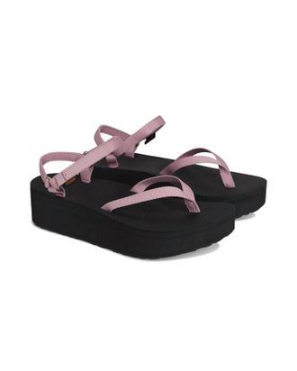 Teva Womens Flatform Sandal In Lilas/black