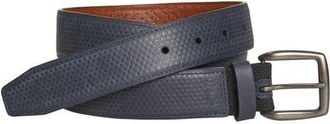 Johnston & Murphy XC4 Burnished Leather Belt in Navy at Nordstrom, Size 34