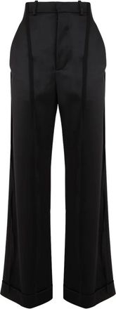 Ann Demeulemeester Pantalones Anchos - Trousers - Mujer - Negro - L