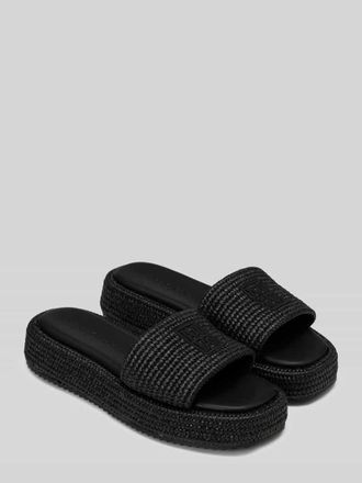 Marc O'Polo Sandale aus Strohgeflecht Modell LARISSA in Black, Gr&ouml;&szlig;e 36