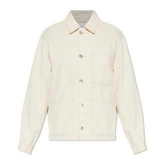 Sams&oslash;e & Sams&oslash;e Sachore Denim Jacket - Heren - Spijkerjassen - Beige - S - Denim - Jassen