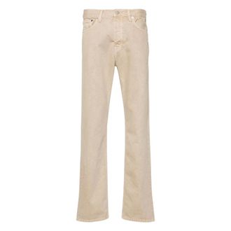 Sunflower Jeans, Heren, Beige, W34 L32, Katoen, Wide Twist Straight Jeans