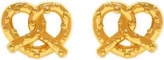 Girls Crew Knot Your Average Pretzel Stud Earrings in Gold at Nordstrom