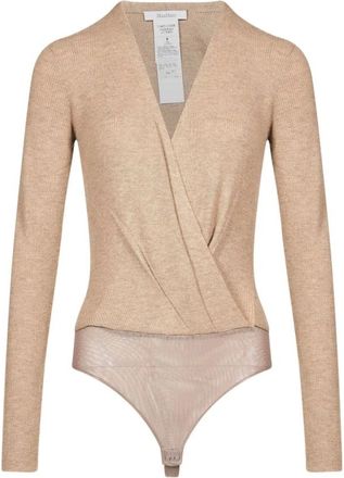 Max Mara Top de seda - Tops - Mujer - Beige - L
