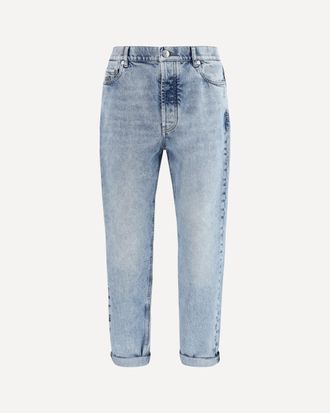 Brunello Cucinelli Straight-leg turn-up Jeans Male 54