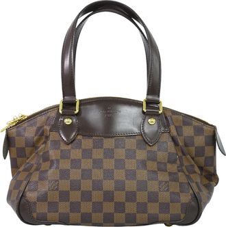 Louis Vuitton Verona Damier Brown Canvas Handbag (Pre-Owned)