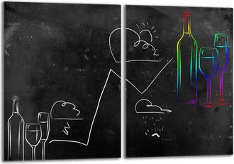 OEM Placa Protectora De Vidrio Para Estufa 2x40x52 Negra